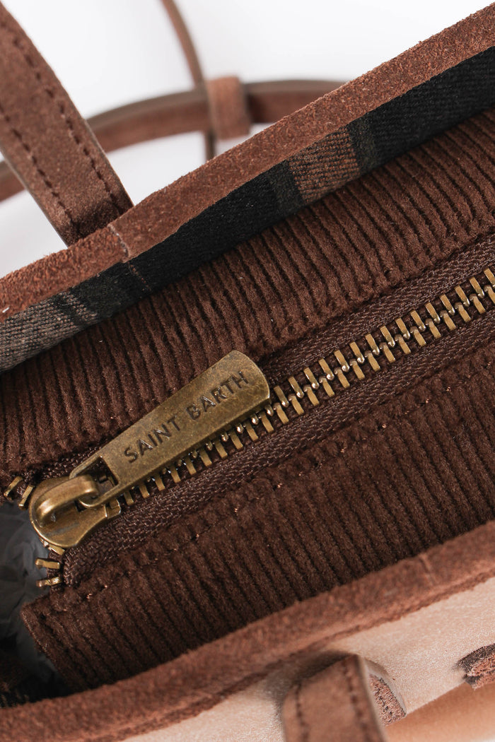 Borsa City Mini Ricamo Logo Nut-8