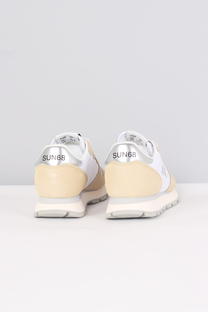 Sneaker Ally Gold Silver Bianco-3