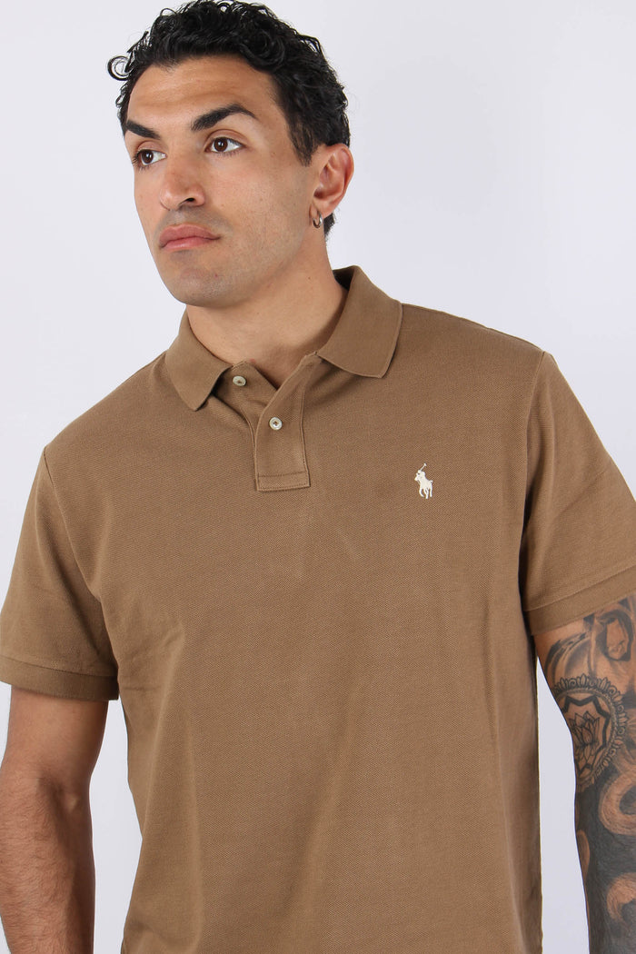 Polo Manica Corta Rl Brown-7