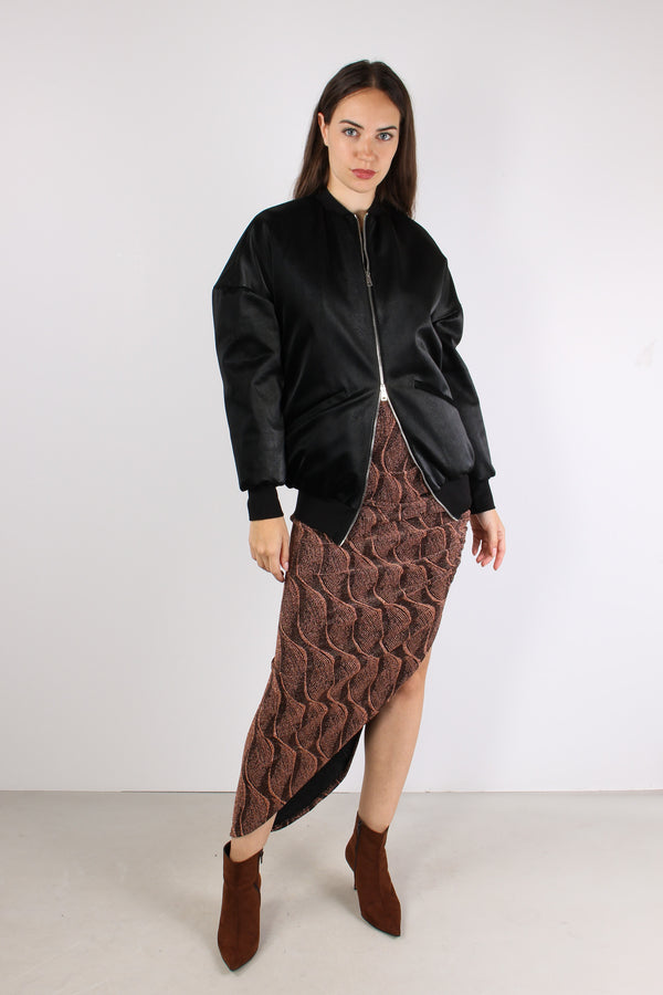 Bomber Effetto Pitone Nero