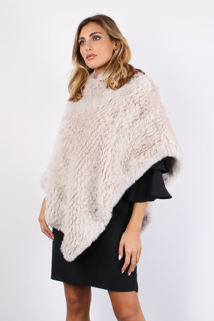 Poncho Teddy Logo True Champagne-2