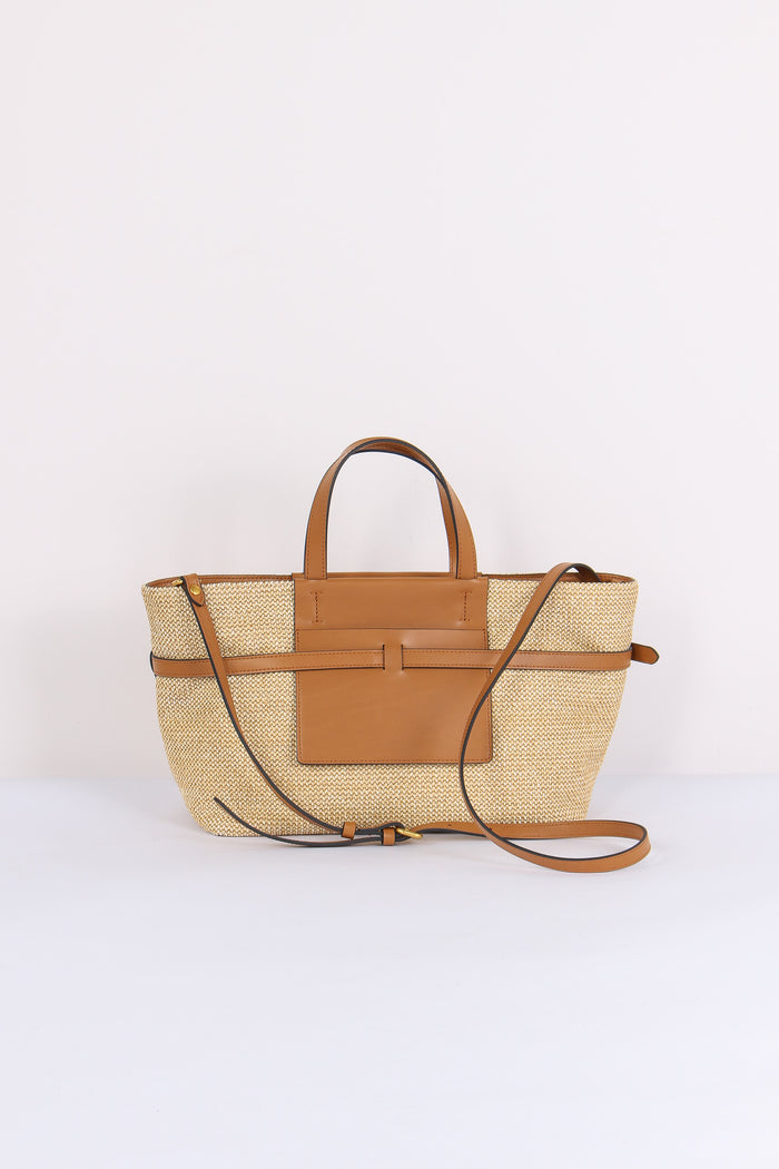 Belty Shopping Mini Rafia Naturale/cuoio-4