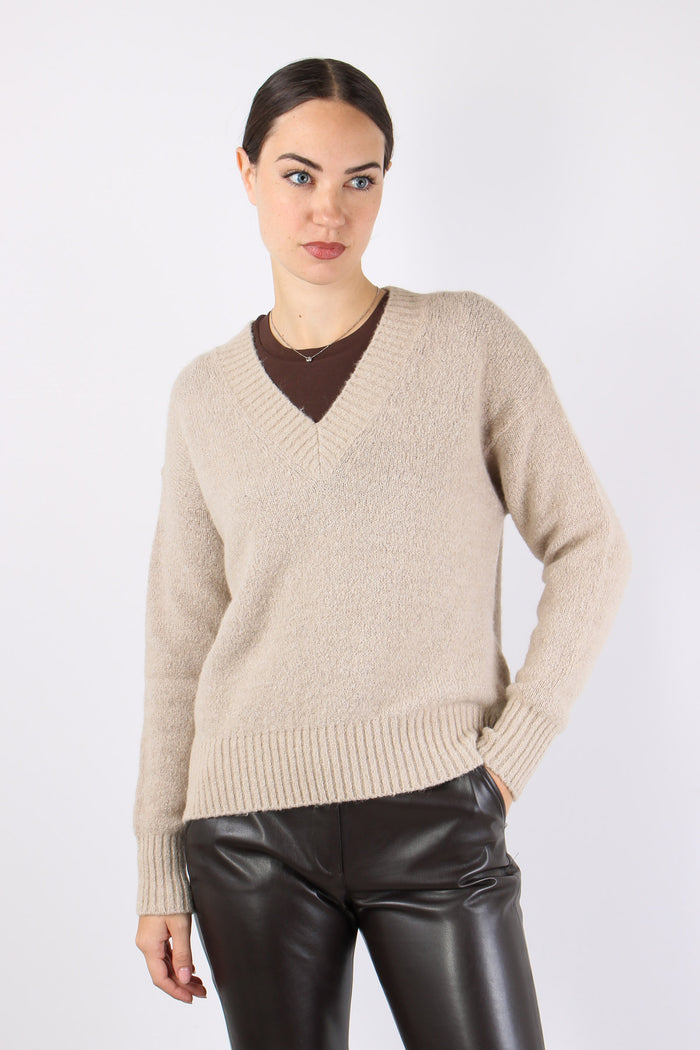 Visita Maglia Alpaca Scollo V Cacha-2