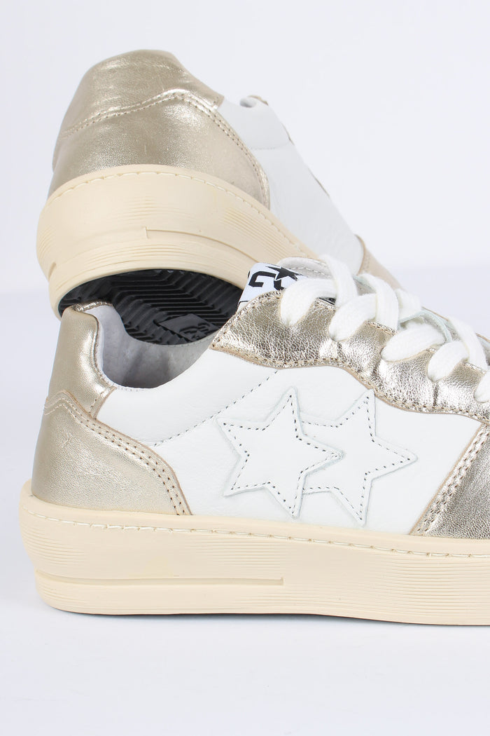 Sneakers Padel Star Bianco/oro-4