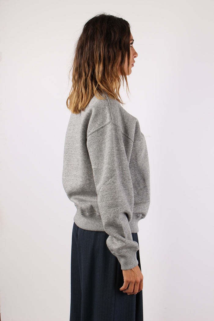 Felpa Pile Stampa Orso Dark Vintage Heather-6