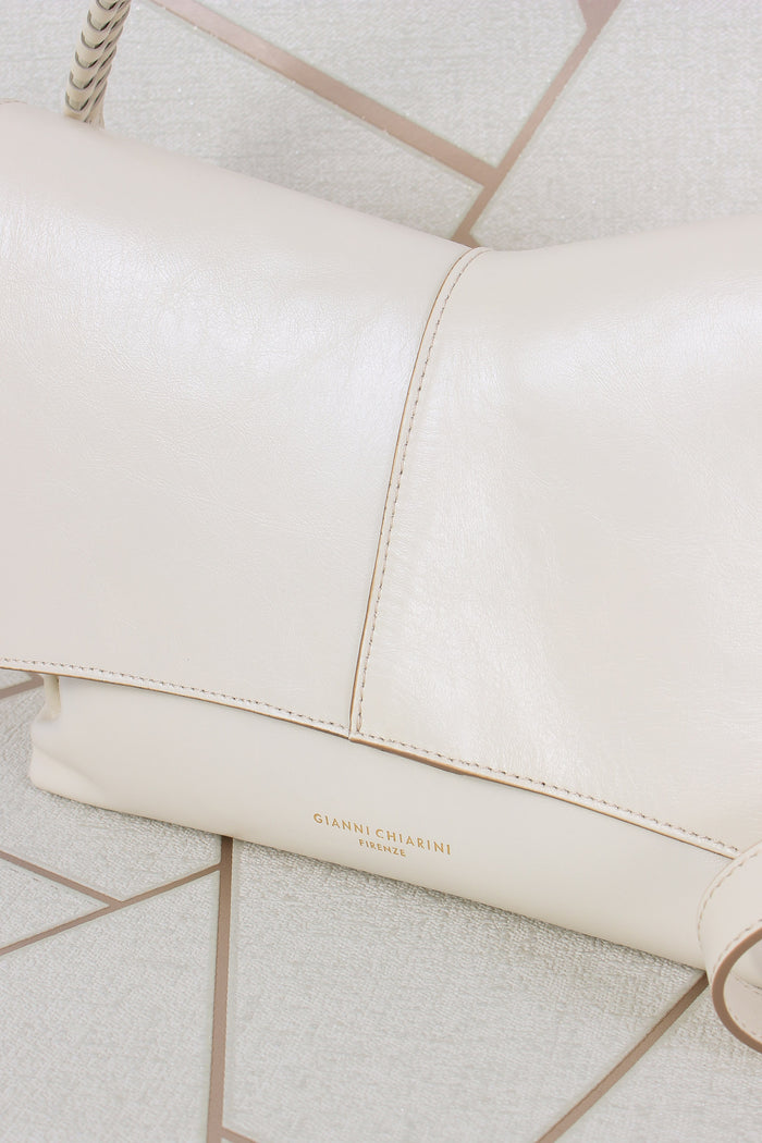 Diva Tracolla Patta Manico Intreccio Talco-7