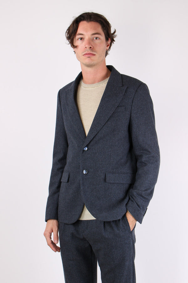 Volo Giacca Spinata Blu