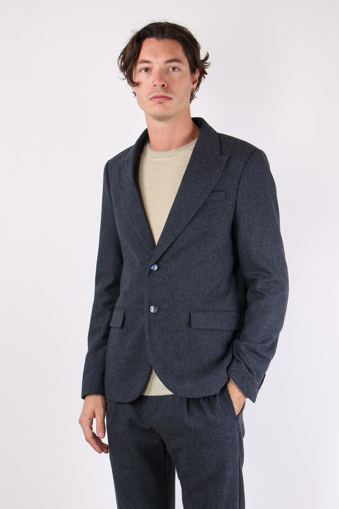 Volo Giacca Spinata Blu