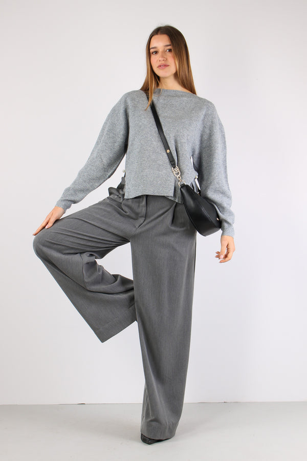 Maglia Manica Lunga Grey Melange