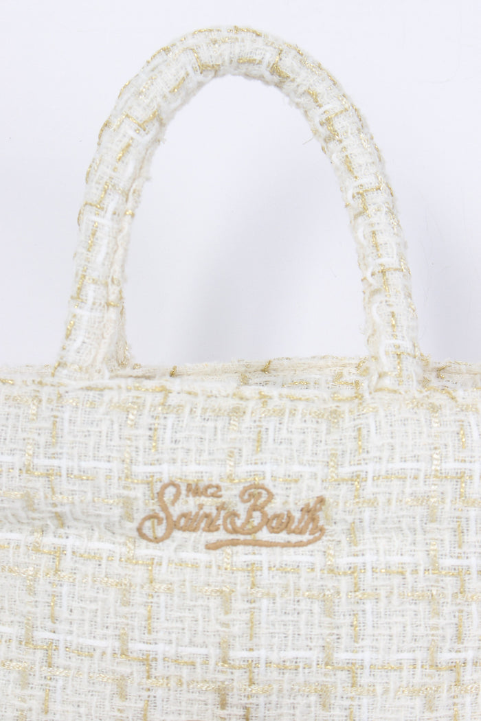 Shopping Logo Tweed White-5