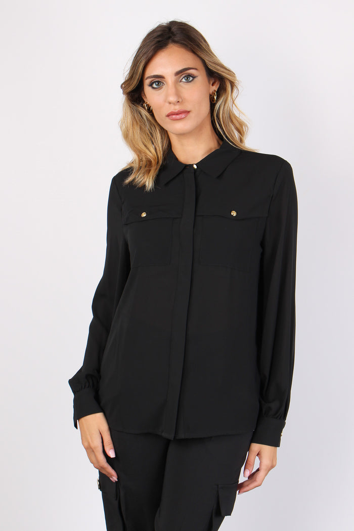 Brigitten Camicia Tasche Black-5