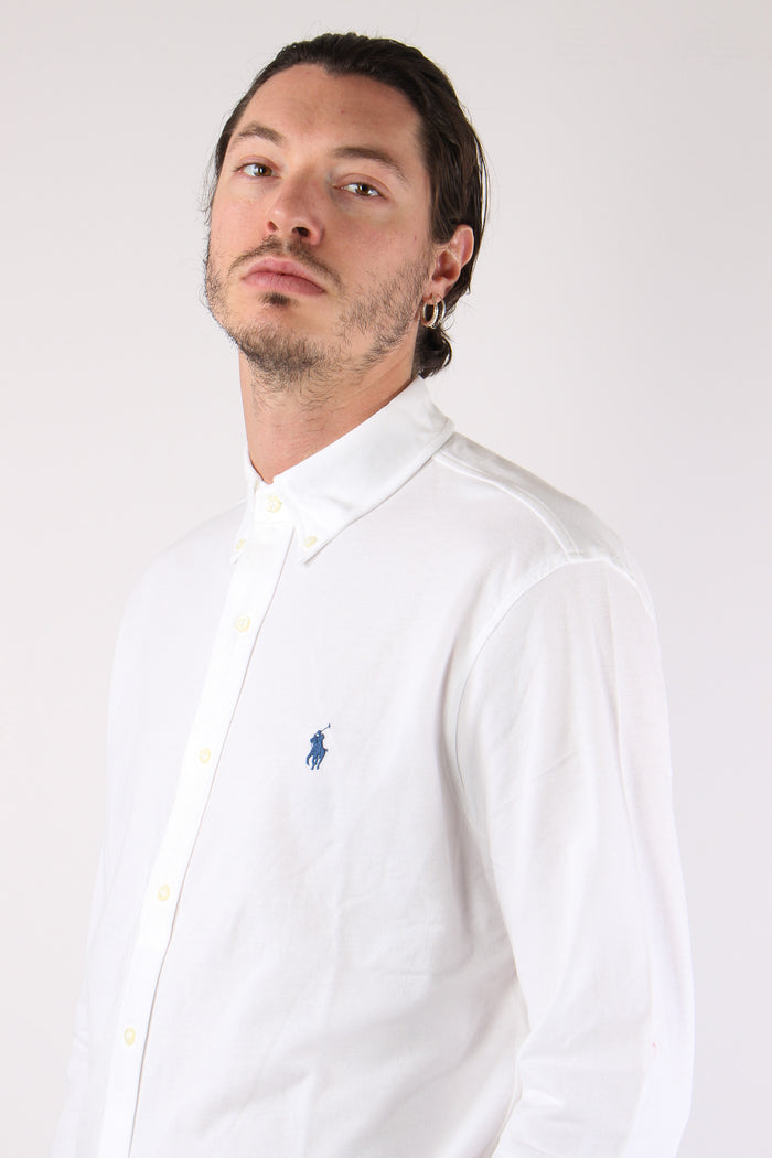 Camicia Twill Cotone Leggero White-7