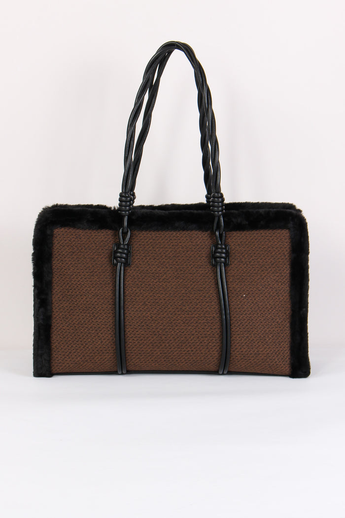 Shopping Ecopelliccia Nero-3