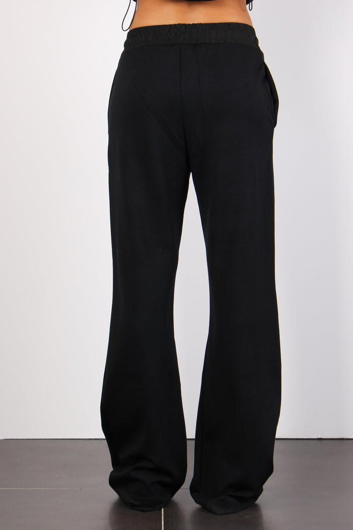 Pantalone Palazzo Modal Nero-3