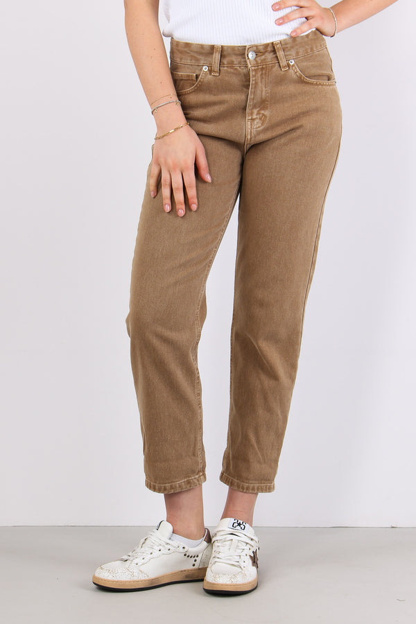 Denim Boyfriend Resinato Biscotto-2