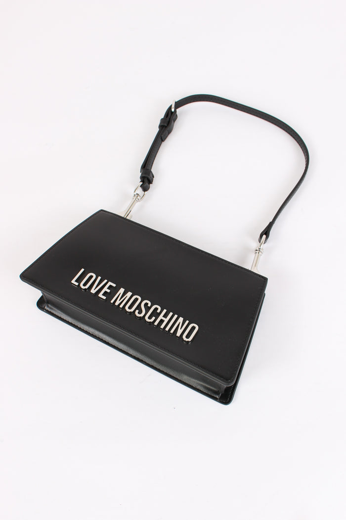 Borsa Rigida Trapezio Nero/nickel-6