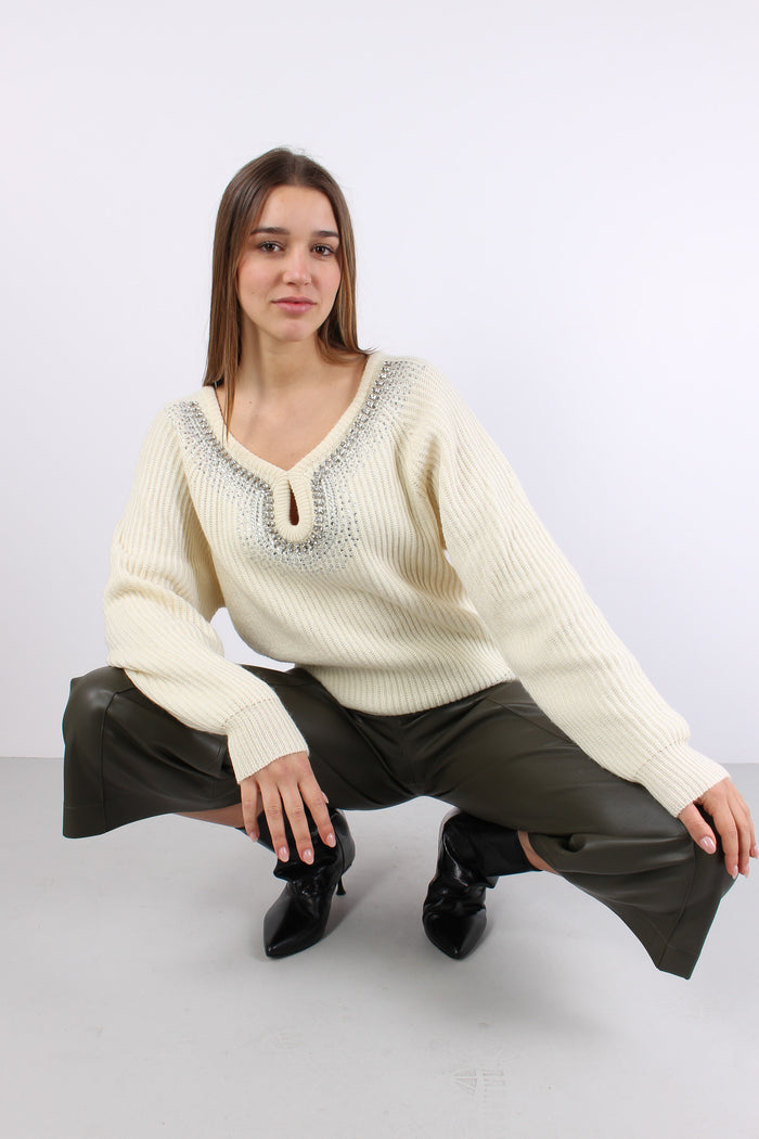 Maglia Costa Collana Strass Vanilla-4