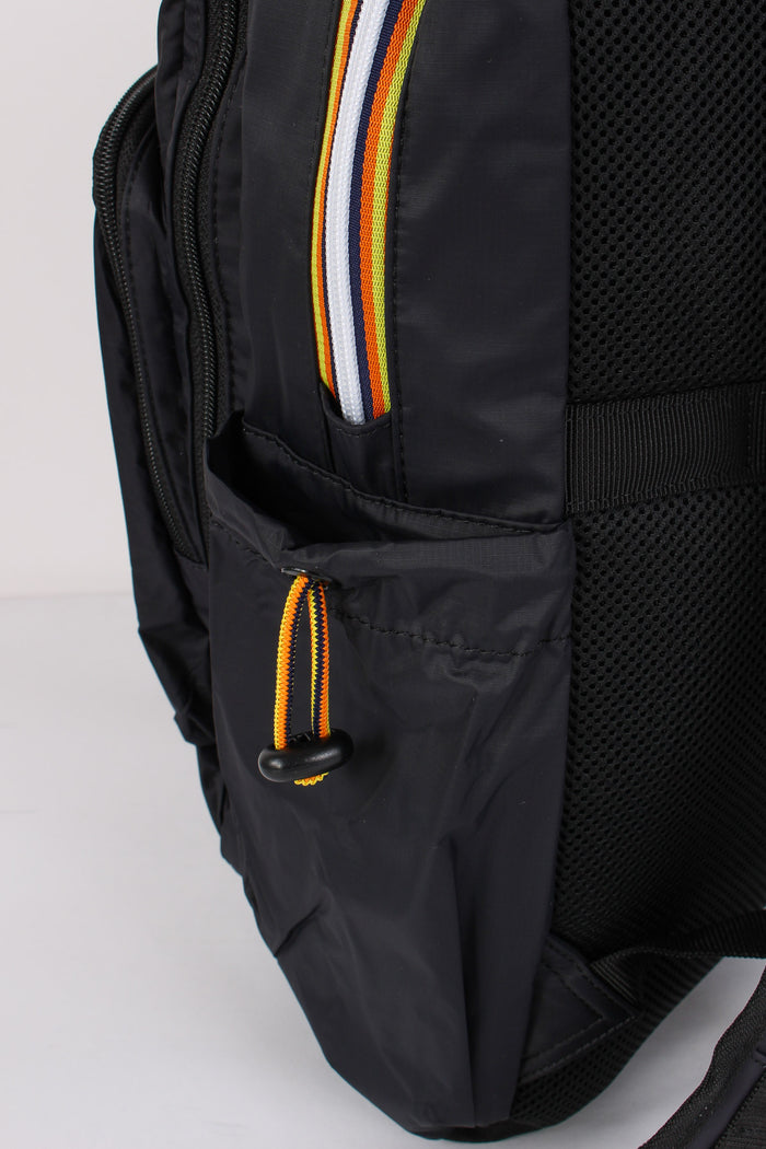 Zaino Doppia Zip Black Pure-6