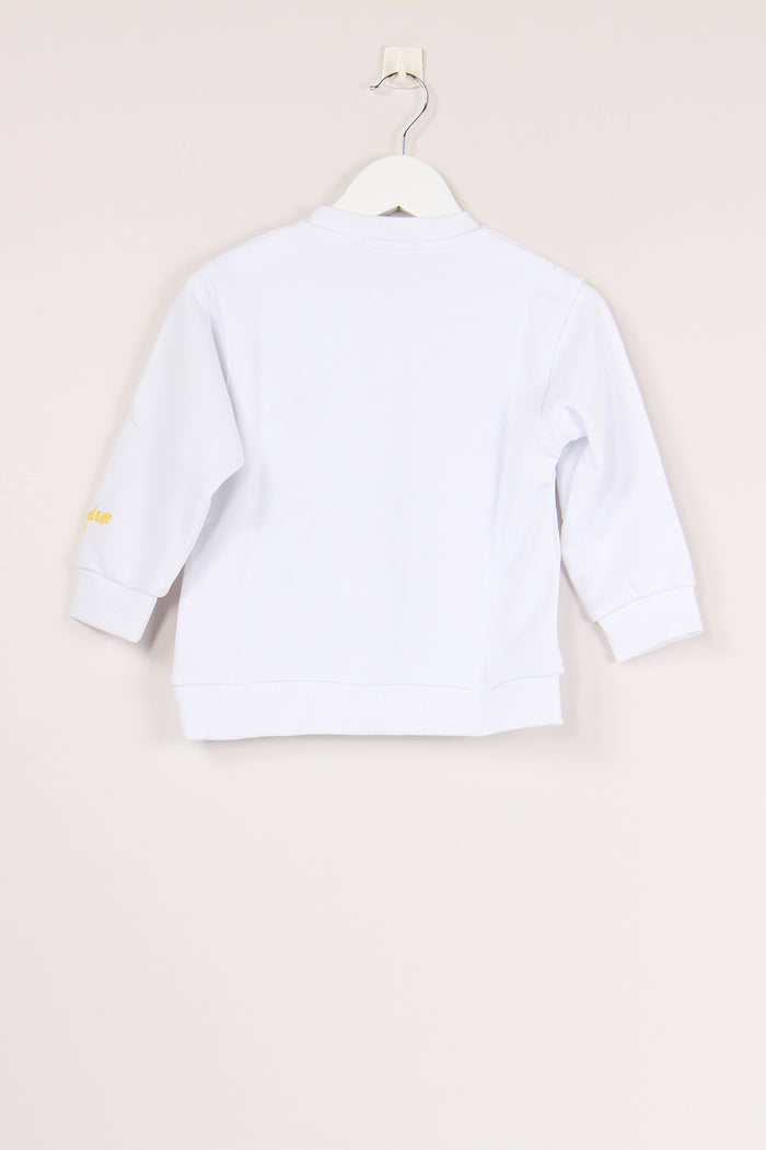 Felpa Ricamo Smile White-2