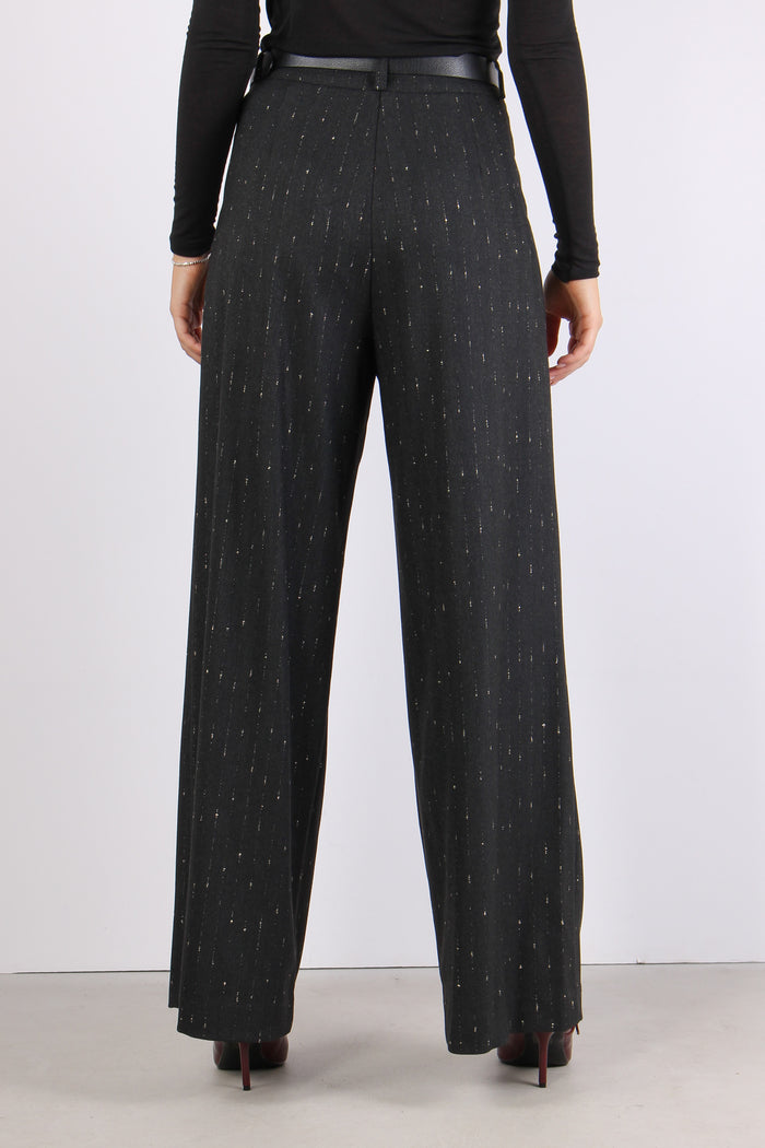 Pantalone Filo Lurex Doppia Pe Grigio-5