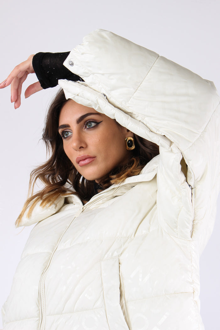 Infuso Piumino Logo Bottoni Ma Tortora-8