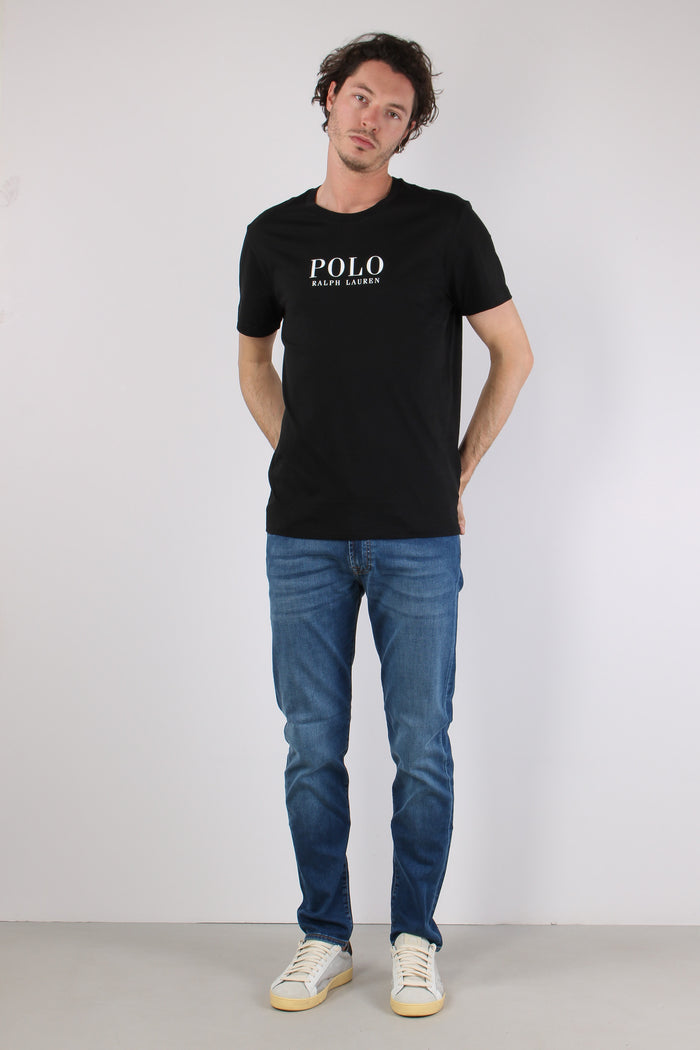 T-shirt Underwear Maxi Scritta Polo Black-6
