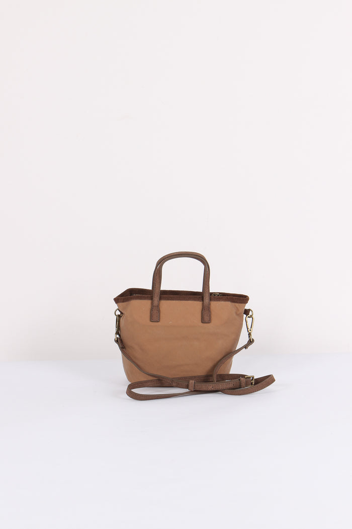 Borsa City Mini Ricamo Logo Nut-3