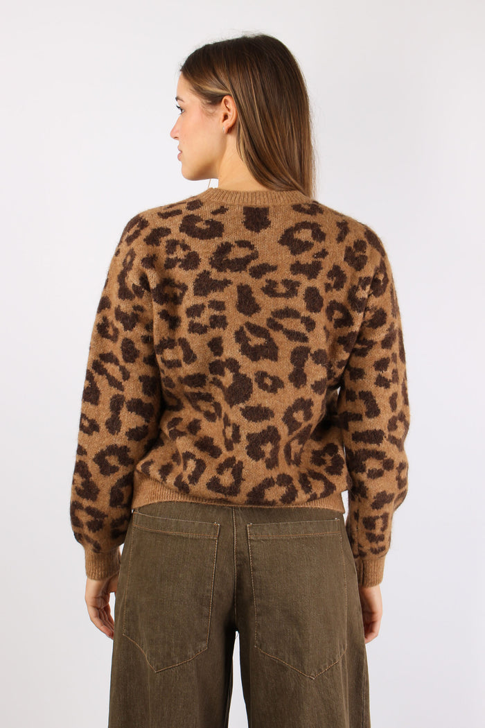 Maglia Stampa Animalier Leopard-5