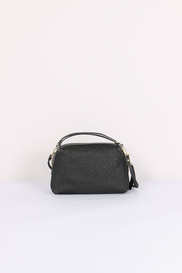 Alifa Pochette Rafia Nero
