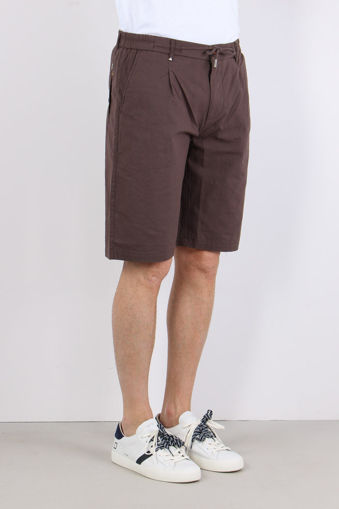 Bermuda Pantalccio Misto Lino Caffe-6