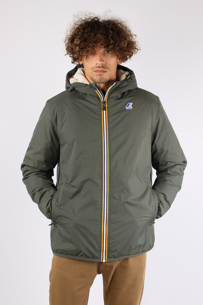 Giubbotto Inserto Teddy Green Blackish