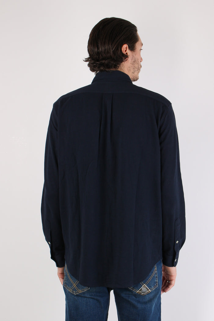 Camicia Twill Cotone Leggero Aviator Navy-4