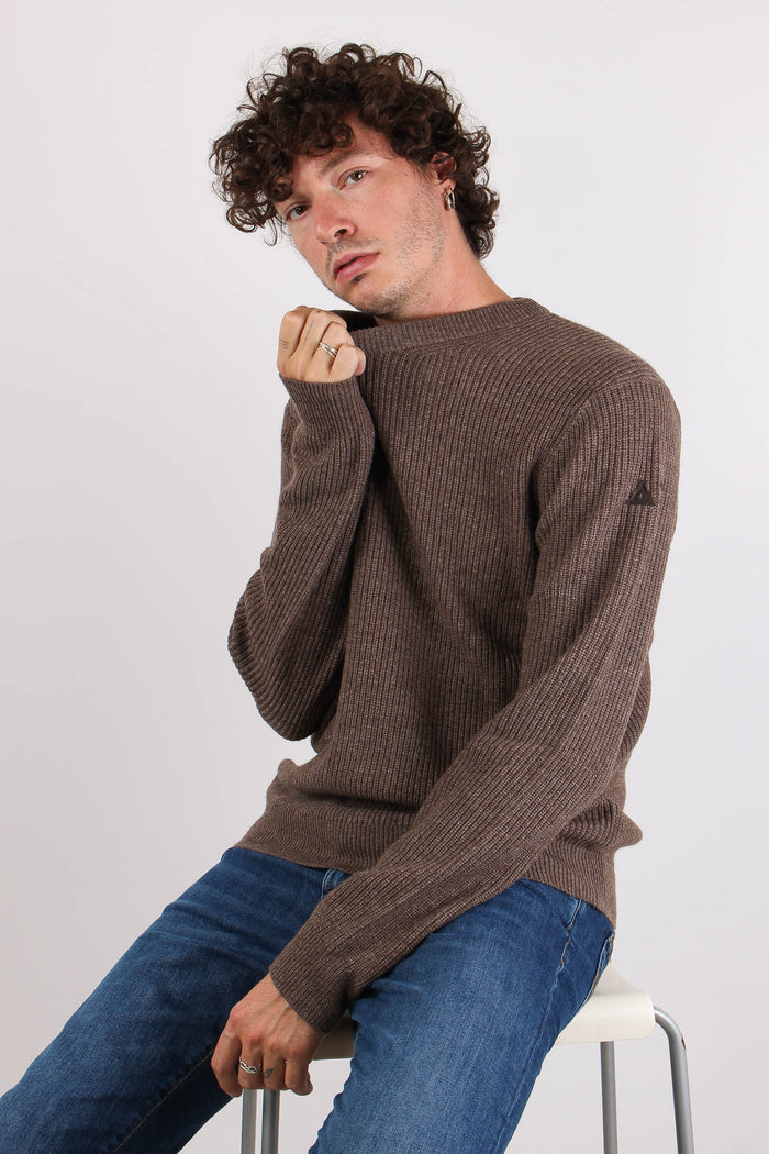 Maglia Girocollo Tortora-3