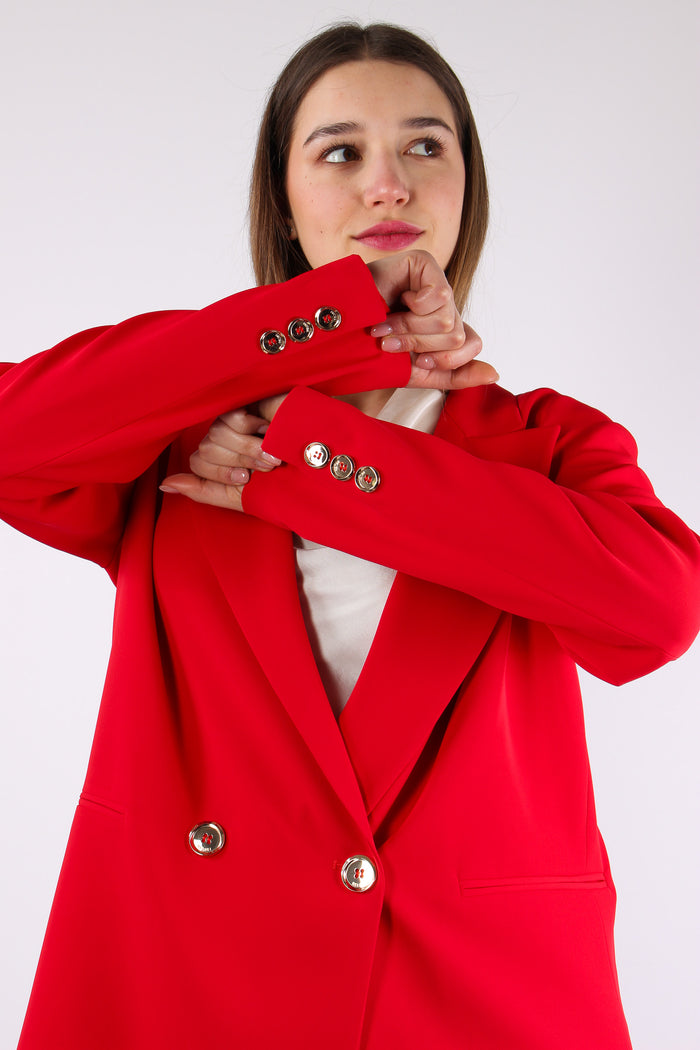 Ottavian Giacca Dritta Doppiopetto Flame S-5