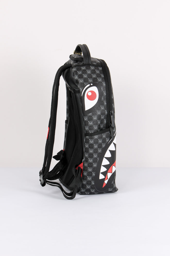 Backpack Shark In Paris Check Nero-6