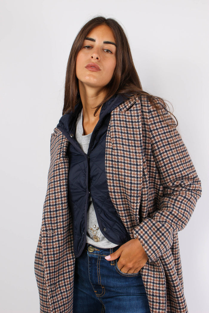 Didier Cappotto Pied De Poule Fango/blu-3