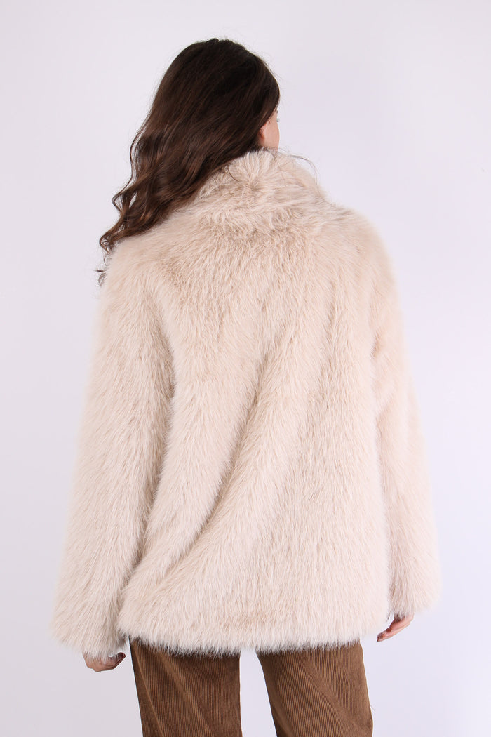 Penny Ecopelliccia Corta Doppi Off White-4