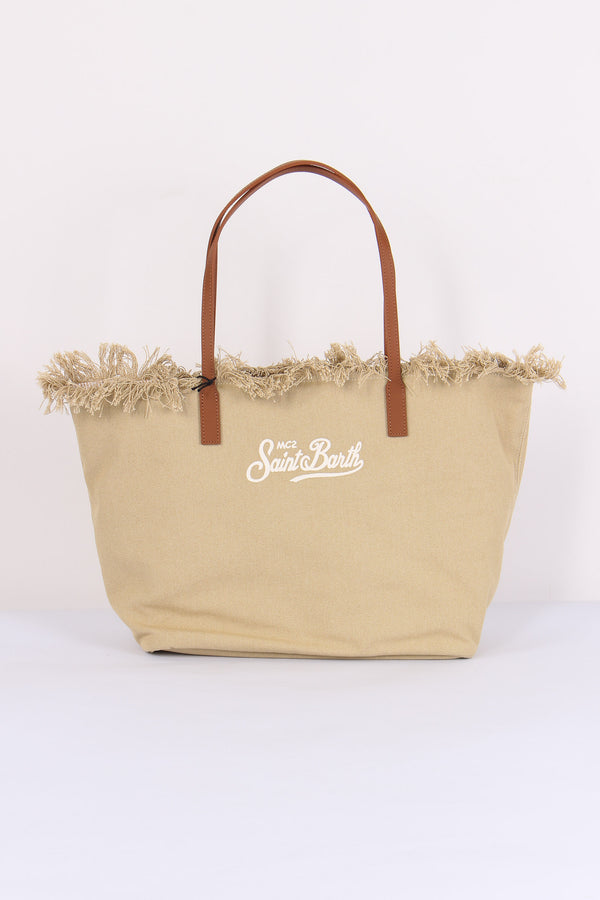 City Bag Frange Beige