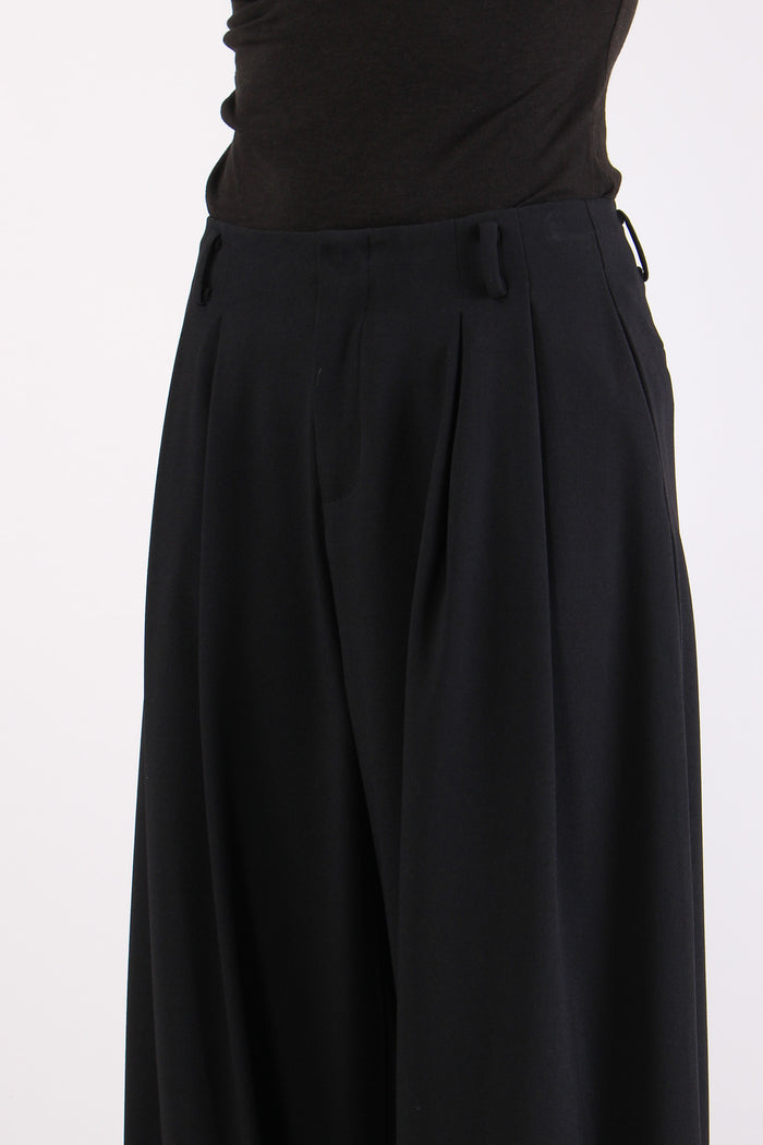 Pantalone Pences Crepe Nero-7