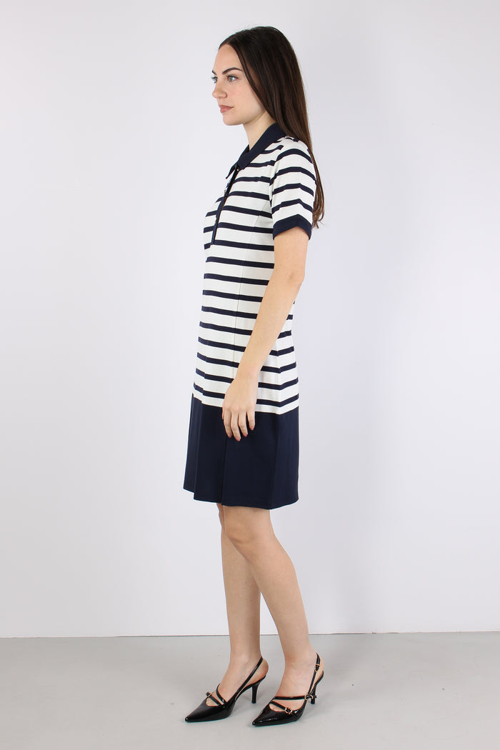 Abito Polo Jersey Riga White/blue-4