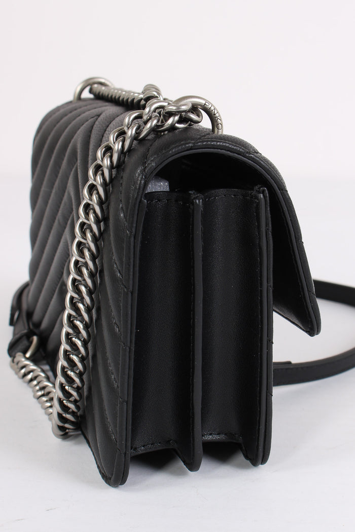 Tracollina Love One Mini Chevr Nero/old Silver-6