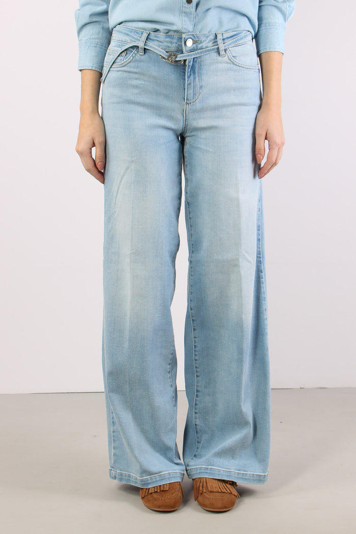 Jeans Good Flare Denim Chiaro-2