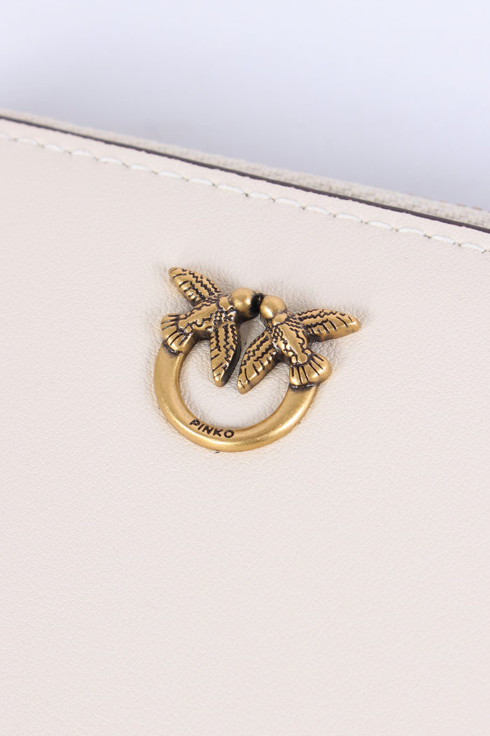 Taylor Portafoglio Zip Around Bianco Seta-7