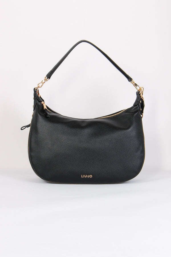 Hobo Maxi Zip Laterali Nero