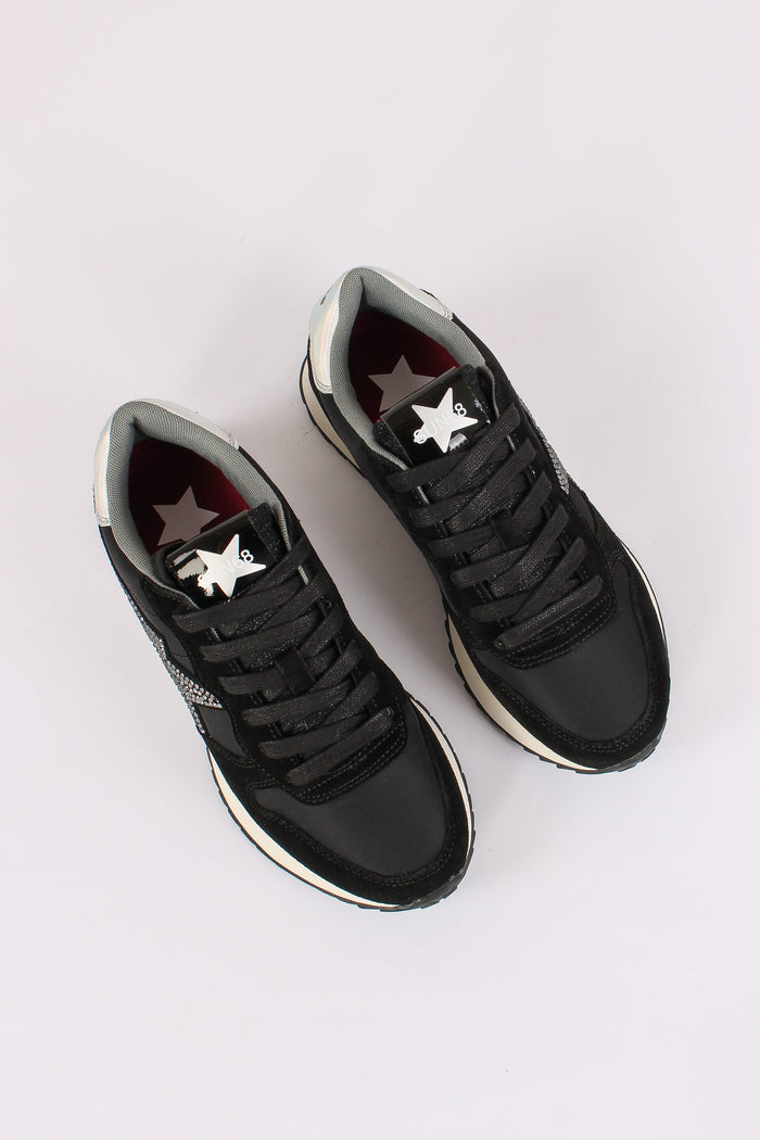 Sneakers Stargirl Strass Logo Nero-5