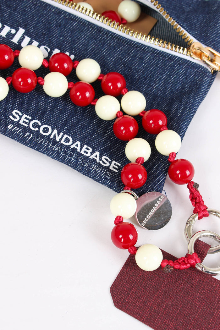 Portacellulare Perle Panna/rosso-3