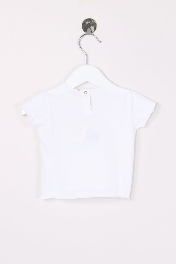 T-shirt Mc Scritta Bianco/rosa-2