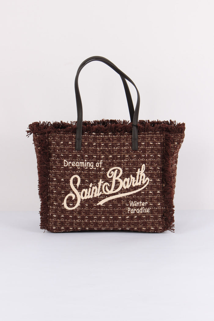 Borsa Vanity Tweed Brown