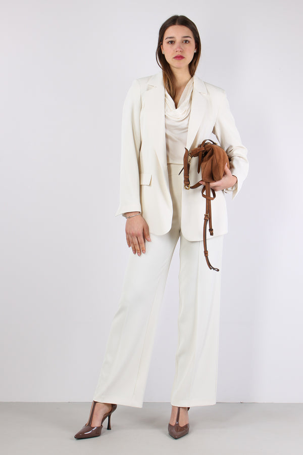 Lasty Giacca Fluida Monopetto Ivory