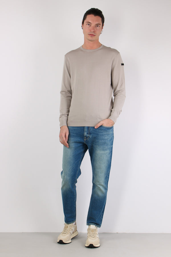 Maglia Girocollo Tessuto Tecnico White